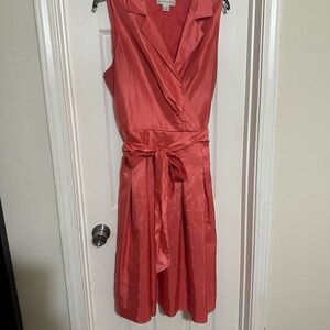 Christopher & Banks Coral Midi Dress